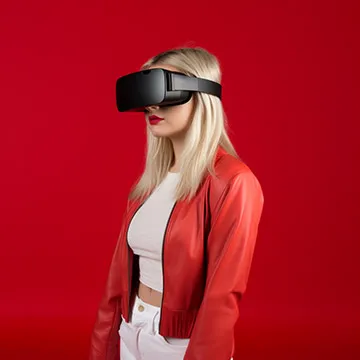 model de videochat cu casca vr 1